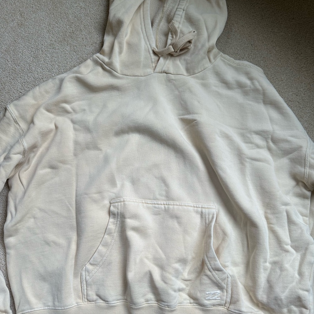 Billabong Woman's Off-White Hoodie Sweater